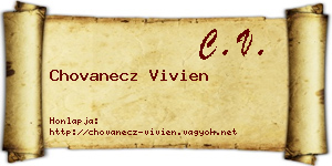 Chovanecz Vivien névjegykártya