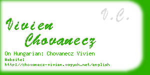 vivien chovanecz business card